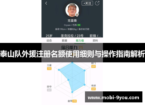 泰山队外援注册名额使用细则与操作指南解析